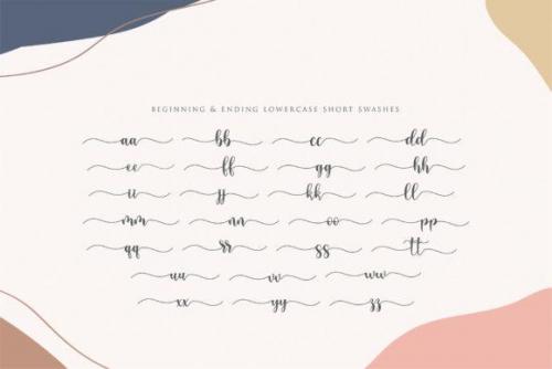 Lovely Girly Calligraphy Font  6