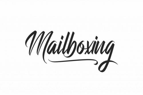 Mailboxing Brush Font