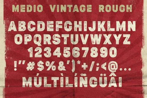 Medio Vintage Display Font  3