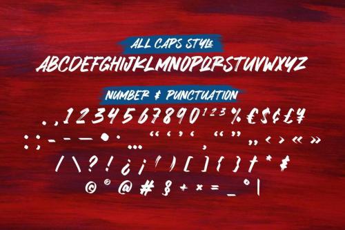 Melancoline Brush Font 9