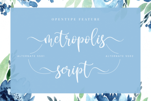 Metropolis Calligraphy Script Font 2