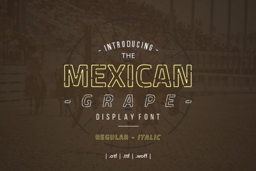 Mexican Grape Display Font