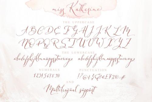 Miss Katherine Script Font 14