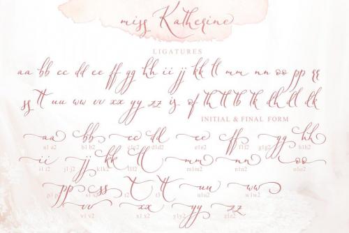 Miss Katherine Script Font 15