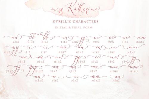 Miss Katherine Script Font 17