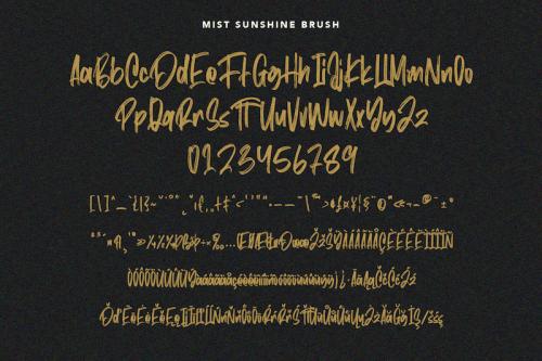 Mist Sunshine Brush Font 2
