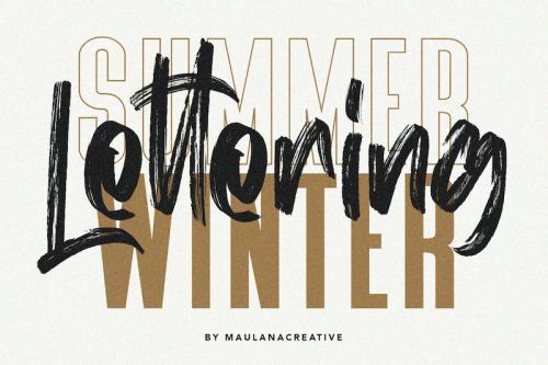Mist Sunshine Brush Font 6