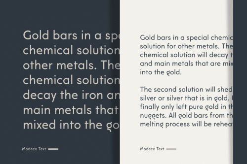 Modeco Sans Serif Font Family 5