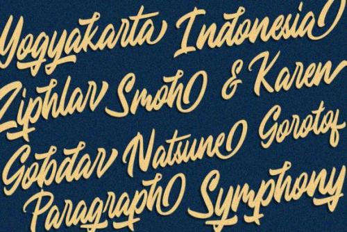 Modster Script Font 4