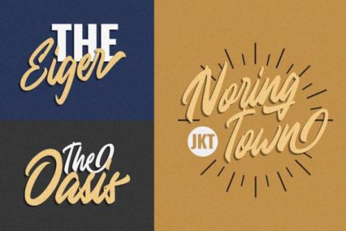 Modster Script Font 5