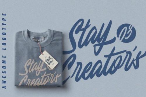 Modster Script Font 7