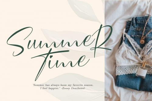 Mollitha Modern Calligraphy Font 3