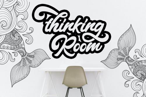 Montages Retro Bold Script Font  12