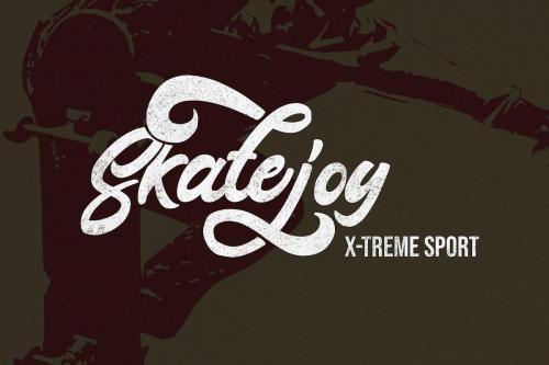 Montages Retro Bold Script Font  8