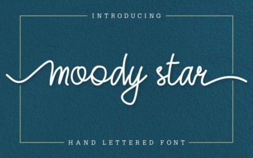 Moody Star Handwritten Font