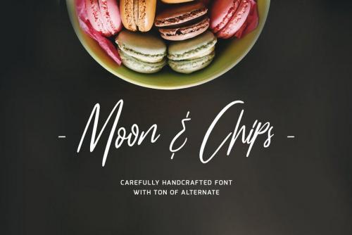 Moon  Chips Script Font Free