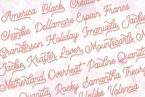 Mountecarlo Monoline Script Font  2
