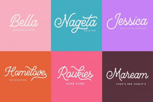 Mountecarlo Monoline Script Font  8