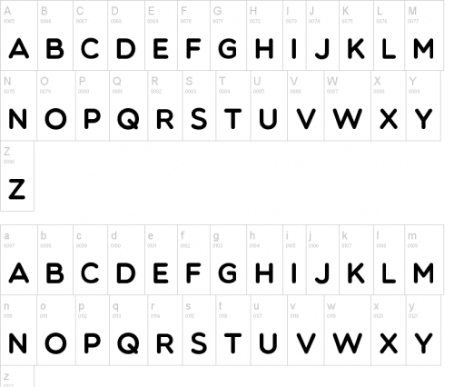 Multicolore-Sans-Serif-Font