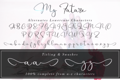 My Future Script Font 6