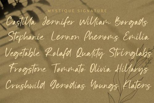 Mystique Handwritten Font 13