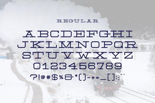NH Rail Slab Typeface 6