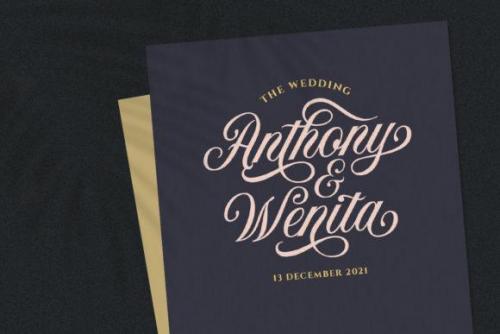 Neography Modern Calligraphy Script Font 5