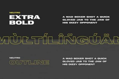Neutro Display Font 3