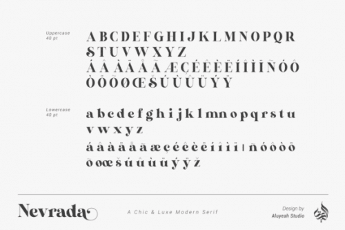 Nevrada Serif Font 10