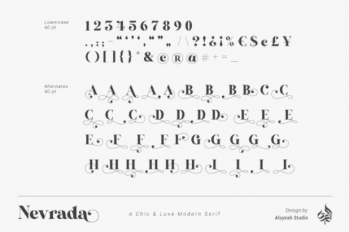 Nevrada Serif Font 11