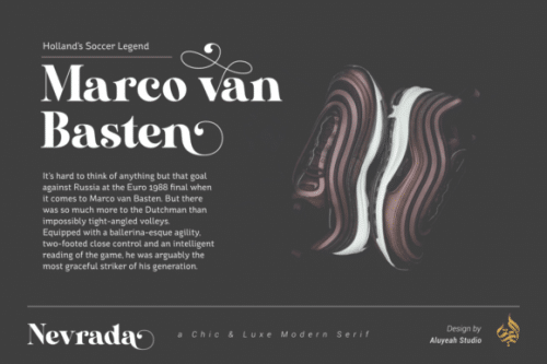 Nevrada Serif Font 4
