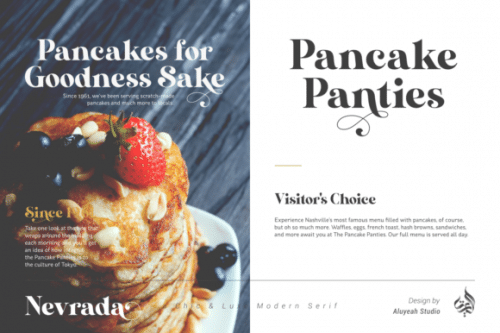 Nevrada Serif Font 6