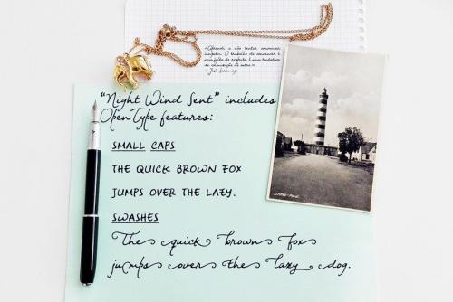 Night Wind Sent Sample Font Free  2