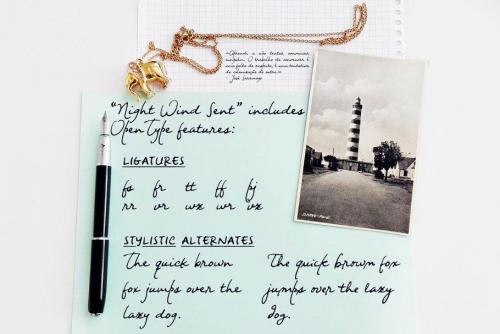 Night Wind Sent Sample Font Free  3