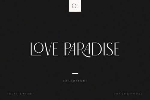 North Carossela Ligature Sans Typeface 5