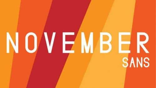 November Sans Serif Font