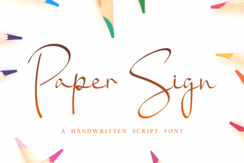 Paper Sign Font 1