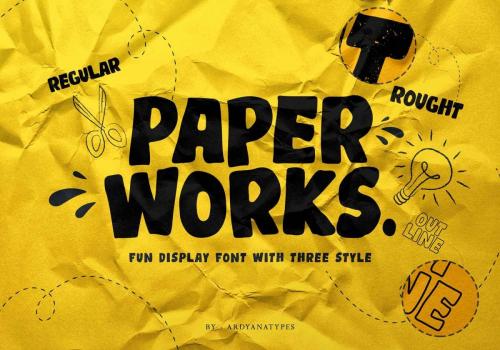 Paper Works Display Font