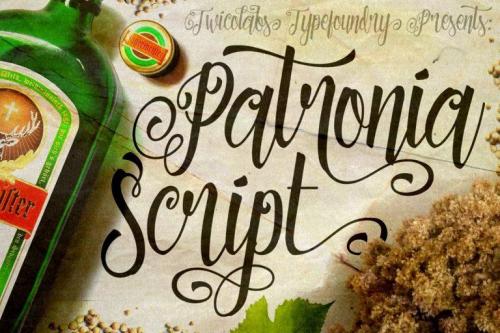 Patronia Calligraphy Font