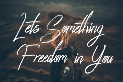 Peace Maker Brush Font 2