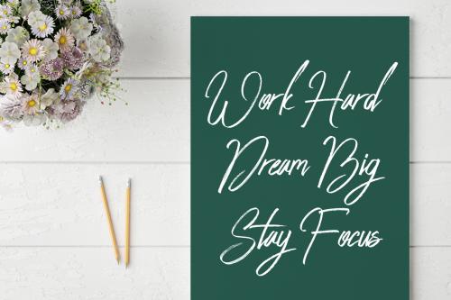 Peace Maker Brush Font 4