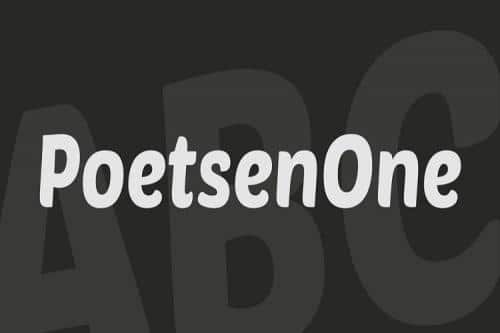 Poetsen One Sans Font