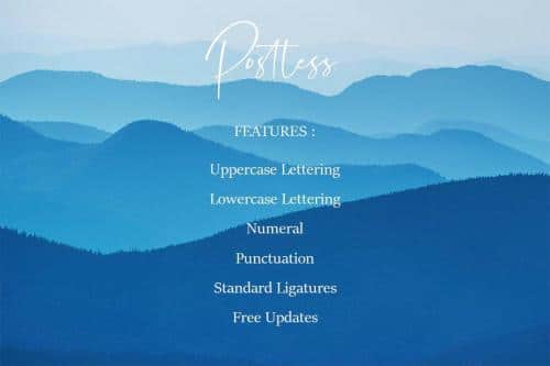 Postless Handwritten Script Font 5