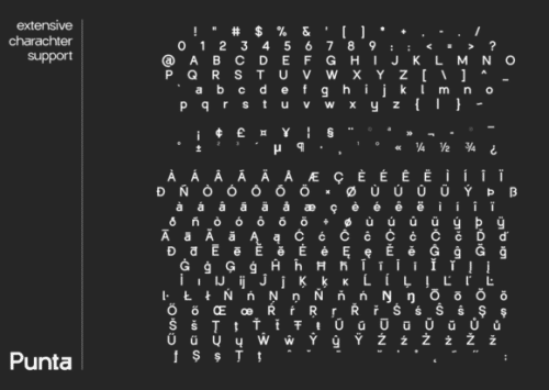 Punta Geometric Sans Serif Font 8