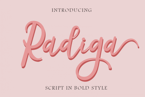 Radiga Script Font 1