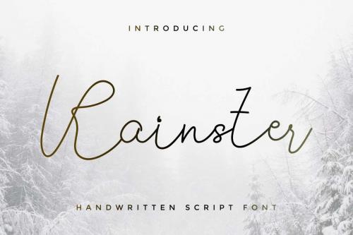 Rainster Handwriting Font 1