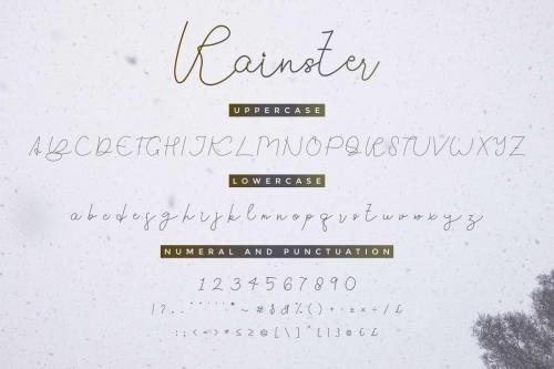 Rainster Handwriting Font 3