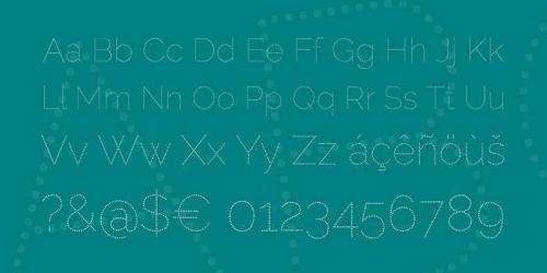 Raleway Dots Font 1