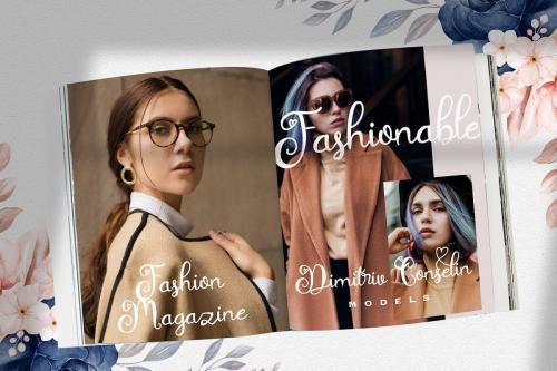 Rathury Decorative Script Font  6