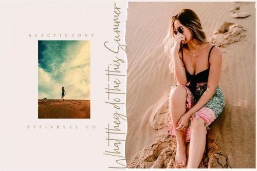 Reactin Signature Font 2